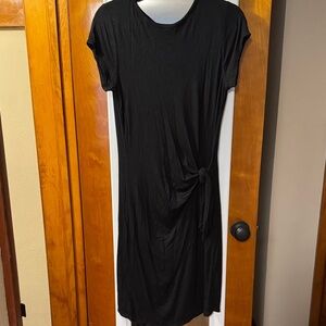Loft Elegant Black Knot Dress
